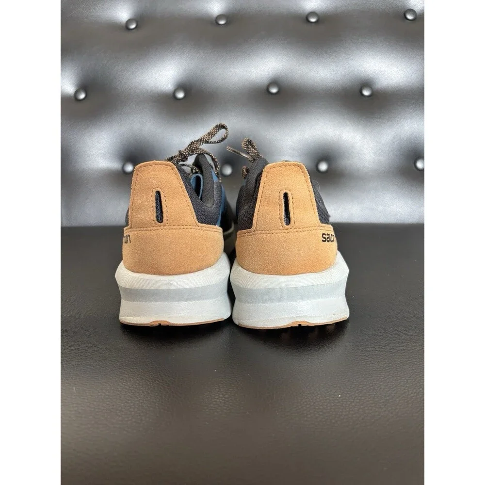 Salomon Trail Running Shoes Mens Size 11.5 Gray Blue Contagrip Ortholite - Picture 5 of 8